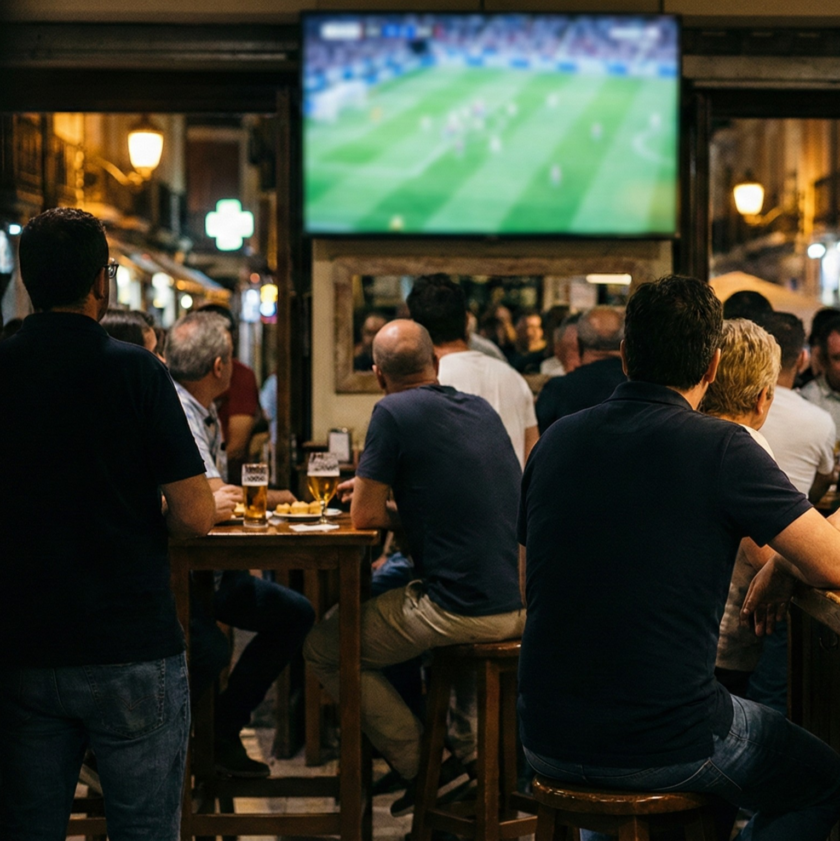 emisión ilegal de fútbol