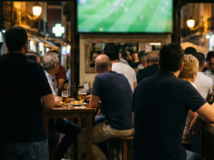 emisión ilegal de fútbol